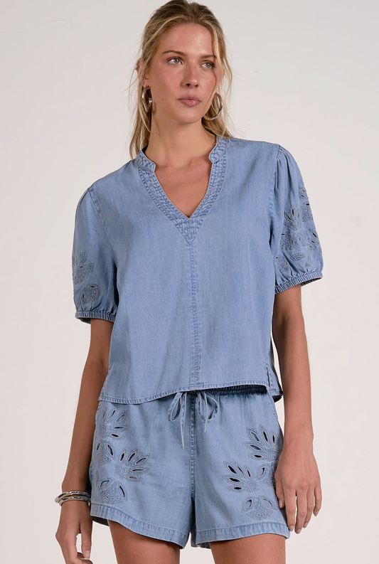 Harbor Chambray Top