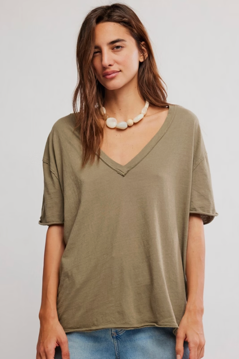 Lara V Neck Tee