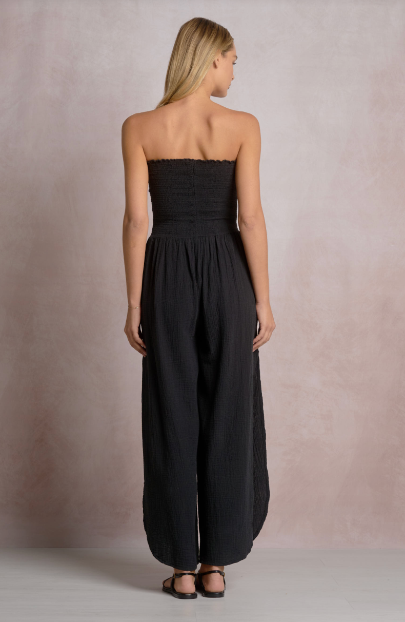 Sonia Strapless Smocked Jumpsuit