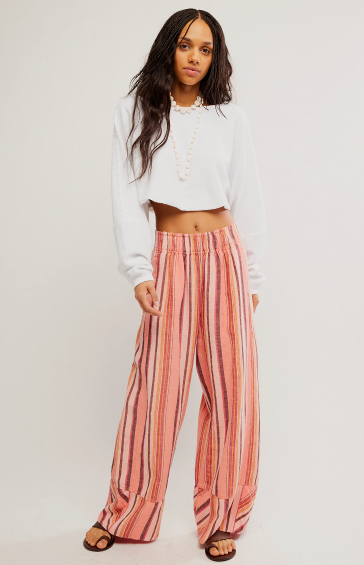 Days End Solar Linen Stripe Pant