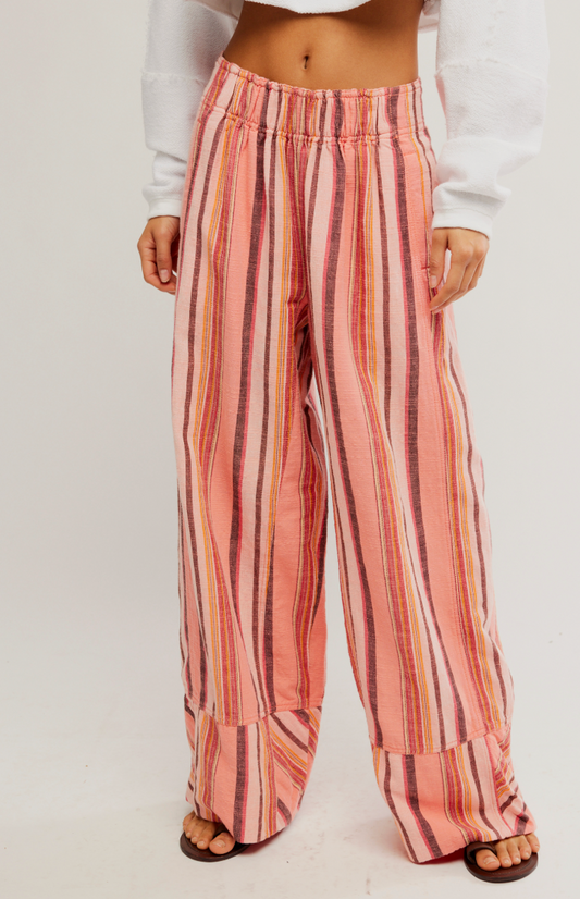 Days End Solar Linen Stripe Pant