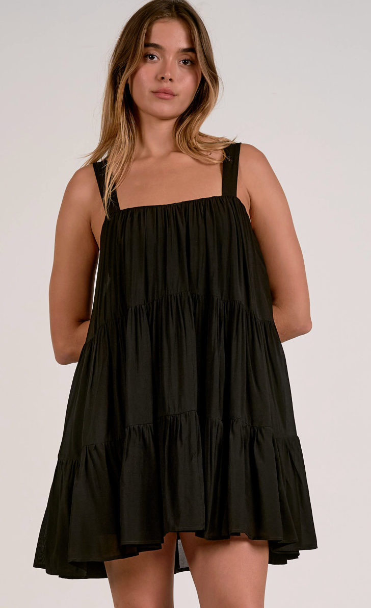 Jodi Tiered Woven Mini Dress