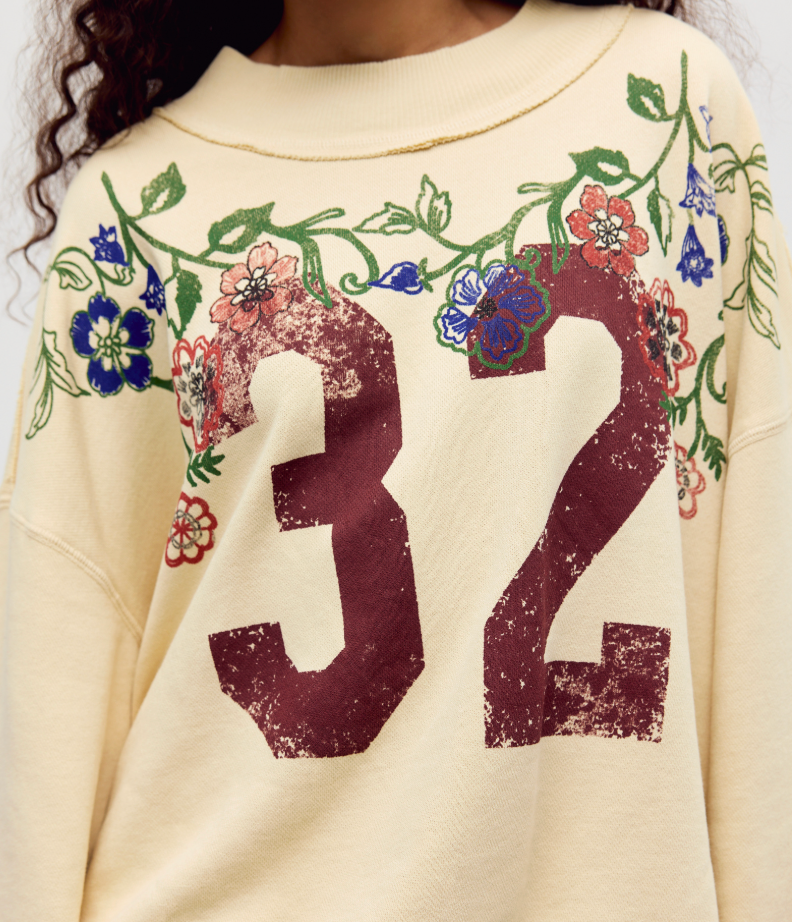Palm Spring Turtle Graphic Pullover