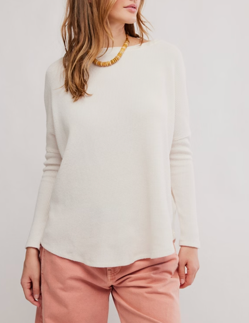 Latte Blues Thermal Long Sleeve Top