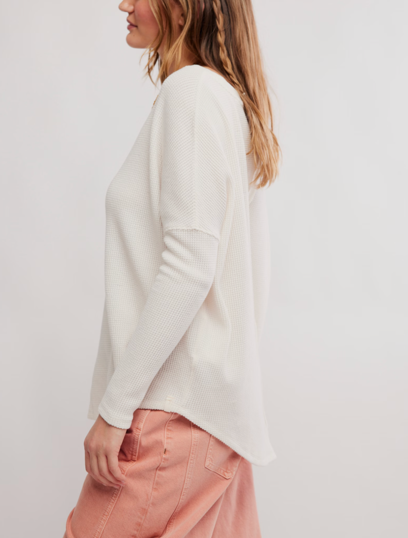 Latte Blues Thermal Long Sleeve Top