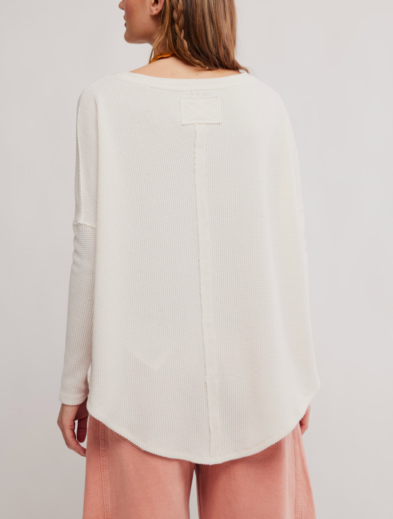 Latte Blues Thermal Long Sleeve Top
