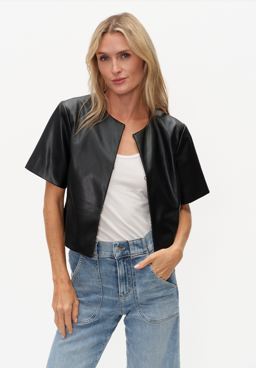 Quinn Faux Leather SS Jacket