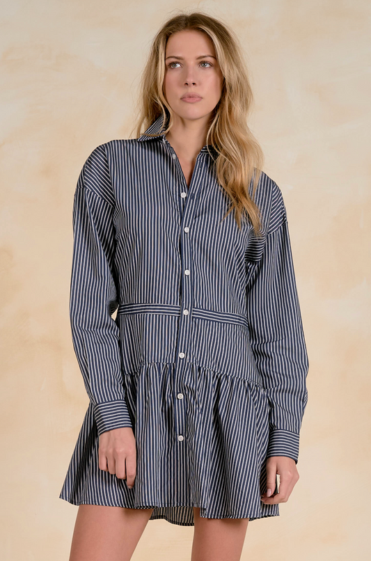 Elsie Collared Button Down Dress