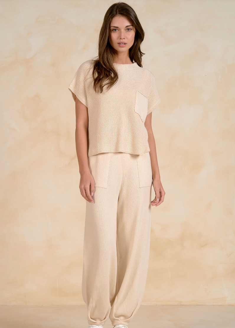 Caden Ribbed Cap Sleeve Top