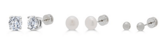 Bayside Basics 3 Pack Stud Earring Set