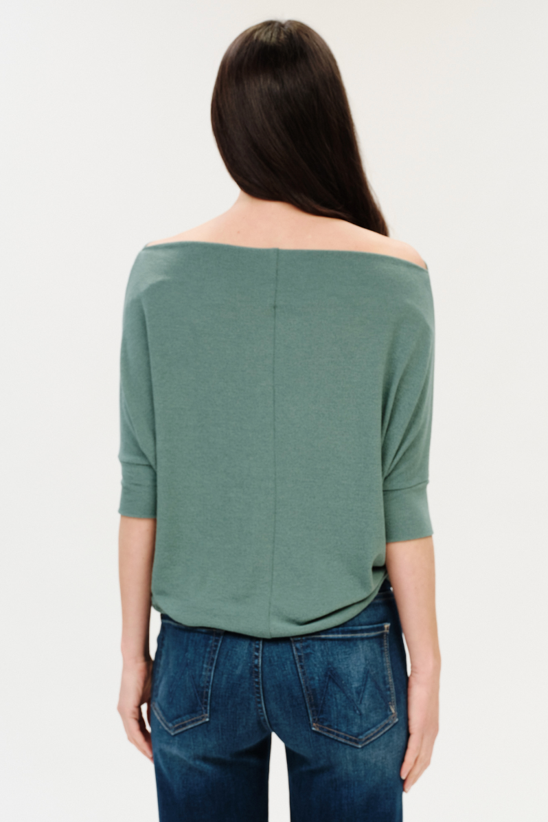 Maci Short Sleeve Convertible Knit Top