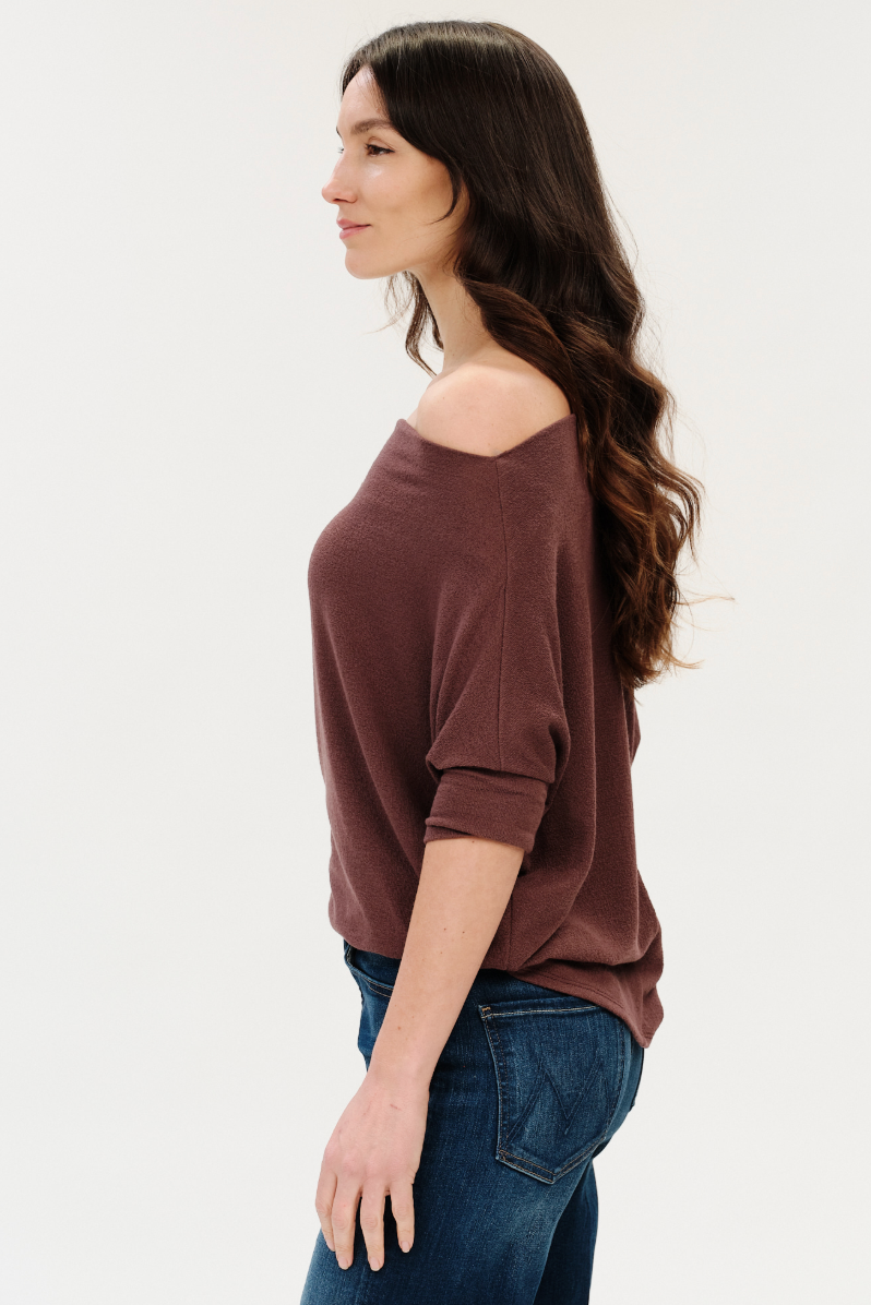 Maci Short Sleeve Convertible Knit Top