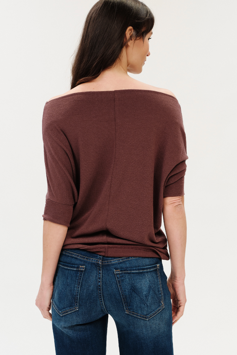 Maci Short Sleeve Convertible Knit Top