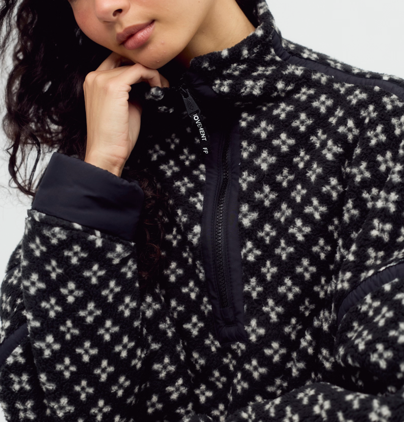 Printed Mountain High 1/2 Zip