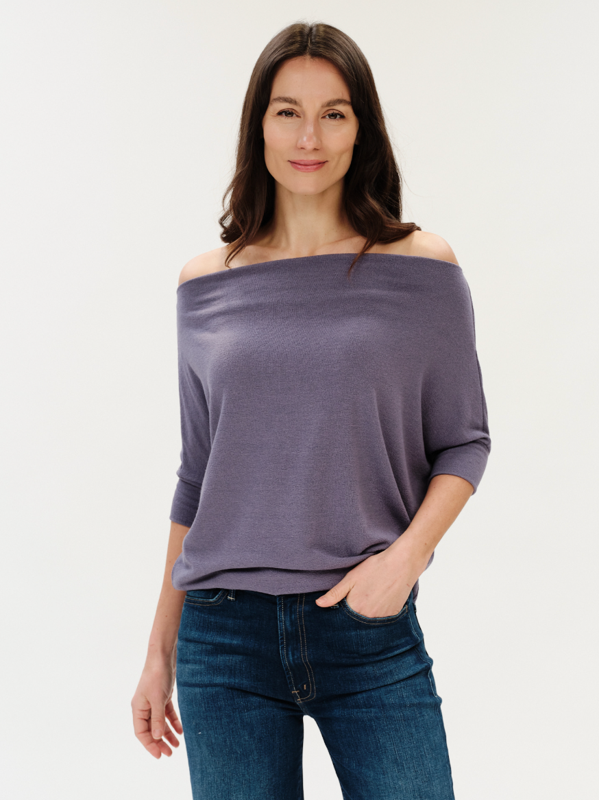 Maci Short Sleeve Convertible Knit Top