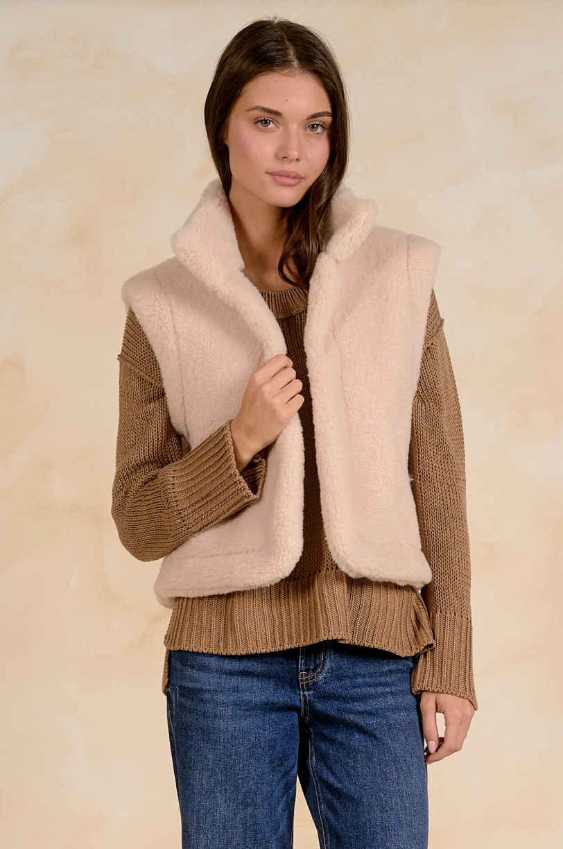 Ashlyn Reversible Sherpa Vest