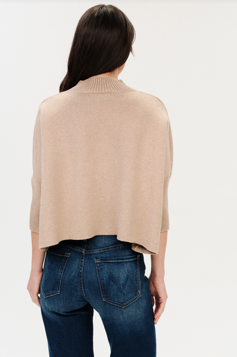 Oslo Funnel Neck 3/4 Sleeve Sweater