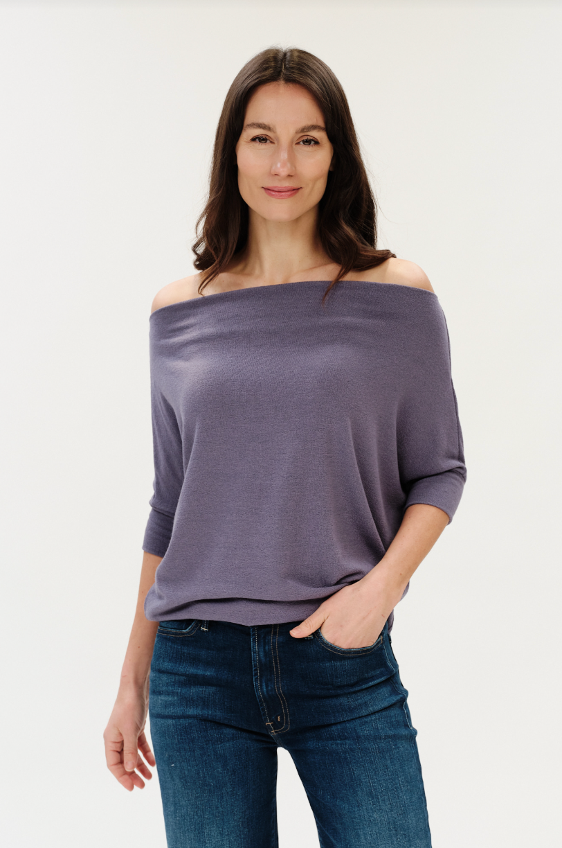 Maci Short Sleeve Convertible Knit Top