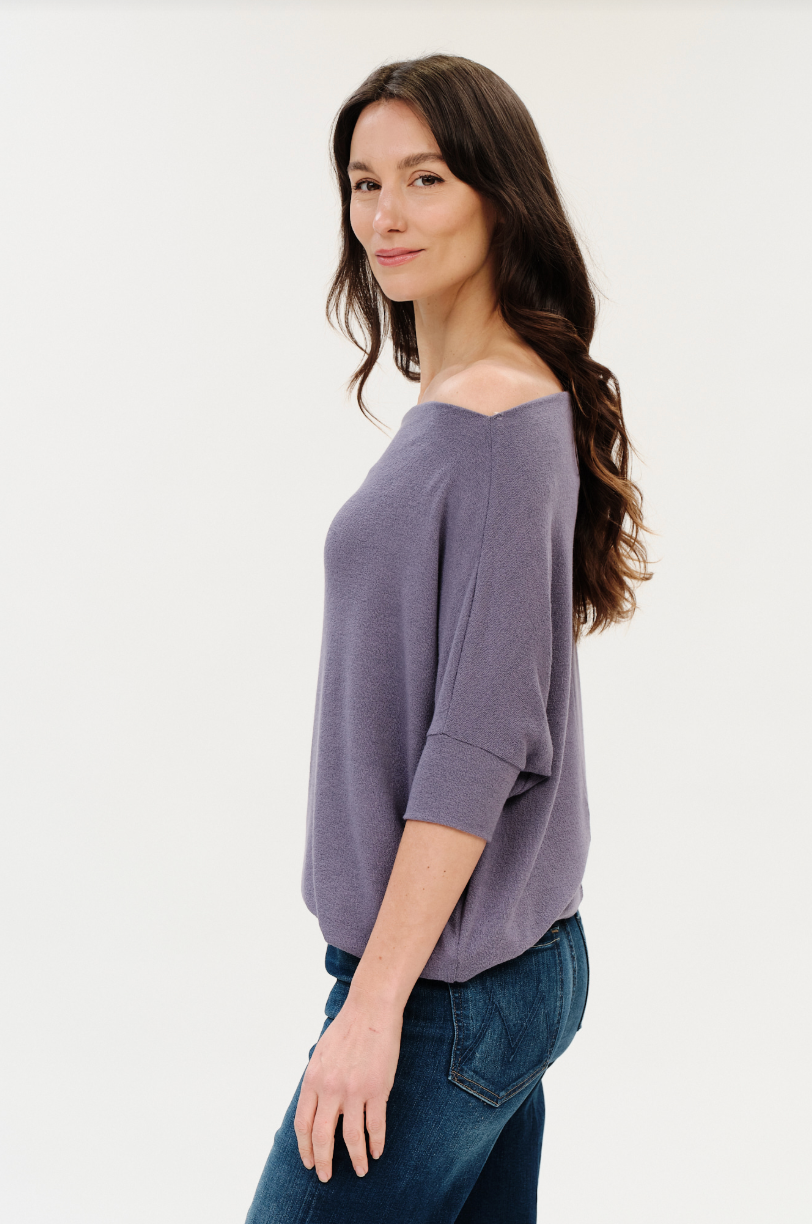 Maci Short Sleeve Convertible Knit Top