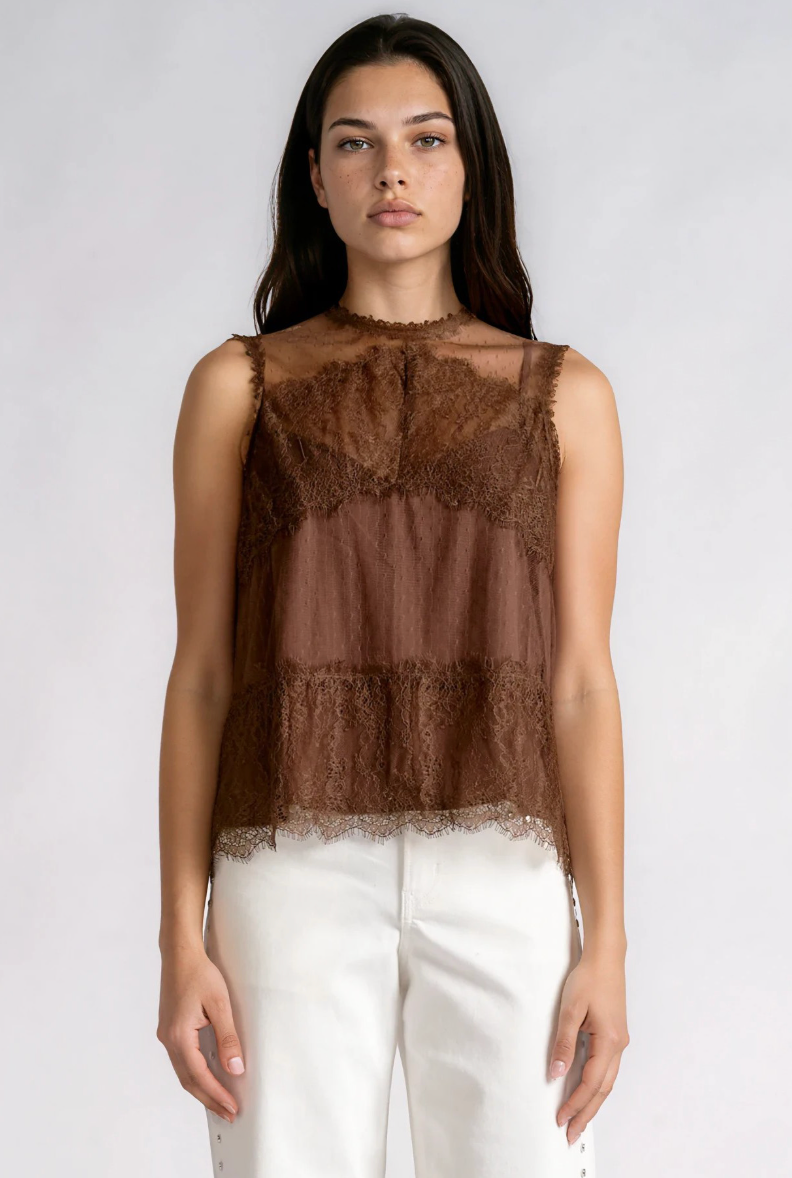 Lola Lace Sleeveless Top