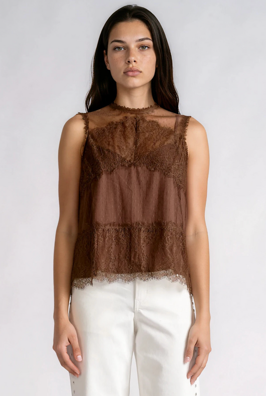 Lola Lace Sleeveless Top