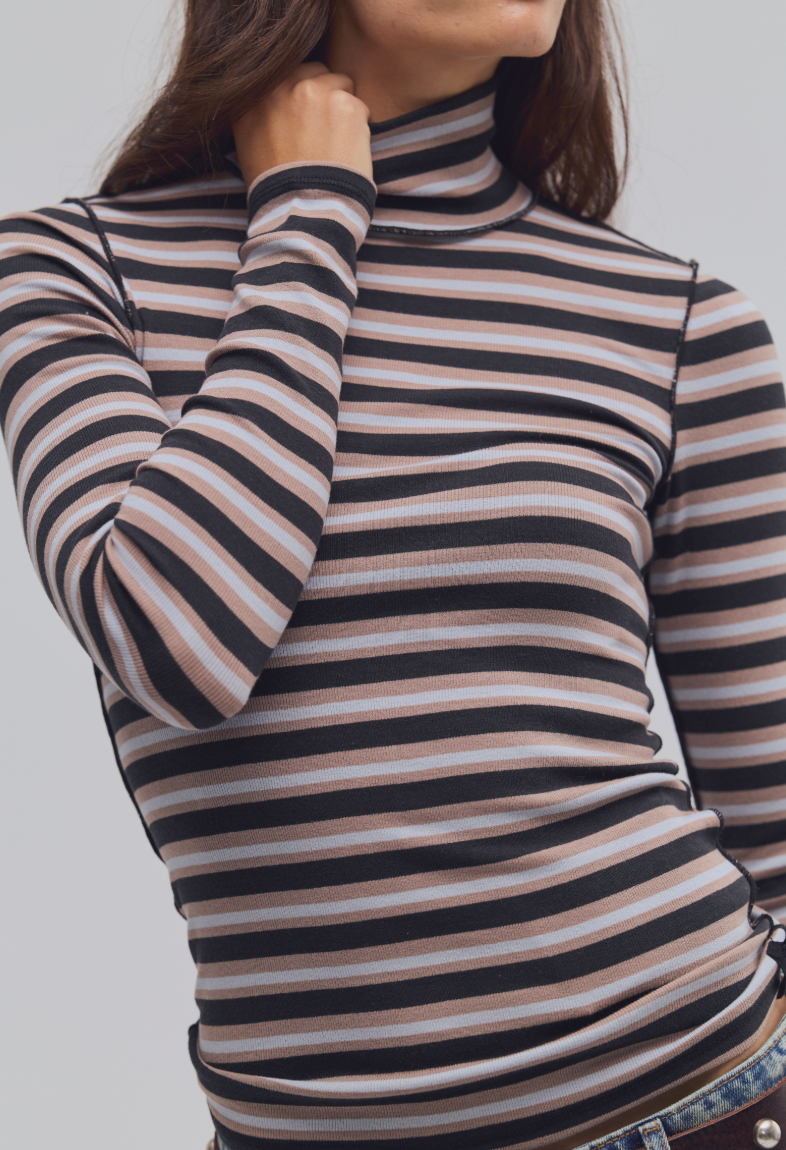 Good Good Striped Turtleneck