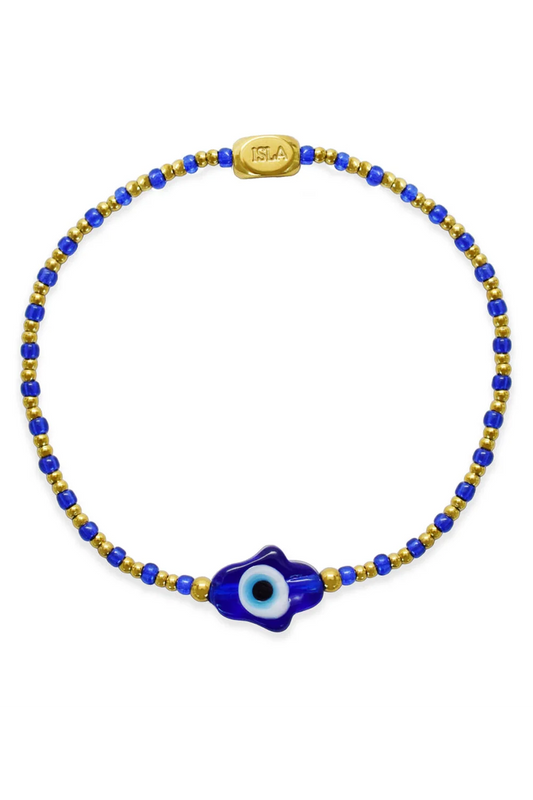 Meditteranean Cobalt Hamsa Evil Eye