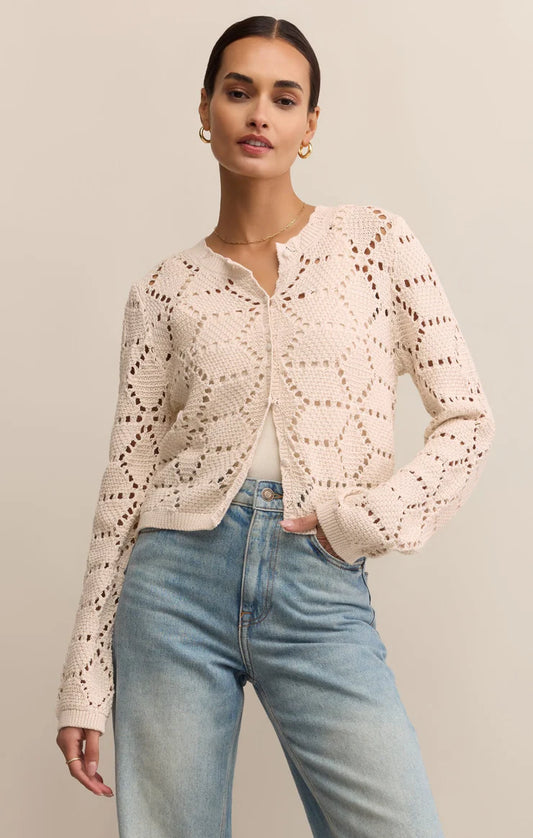 Meredith Diamond Sweater Cardigan
