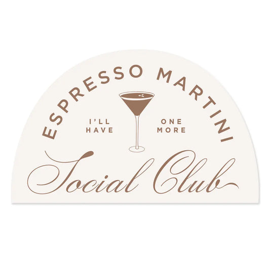 Espresso Martini Social Club Sticker