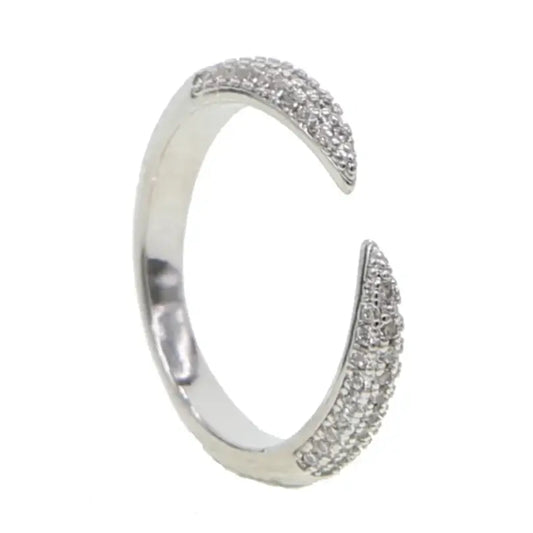 Open Pave Claw Ring