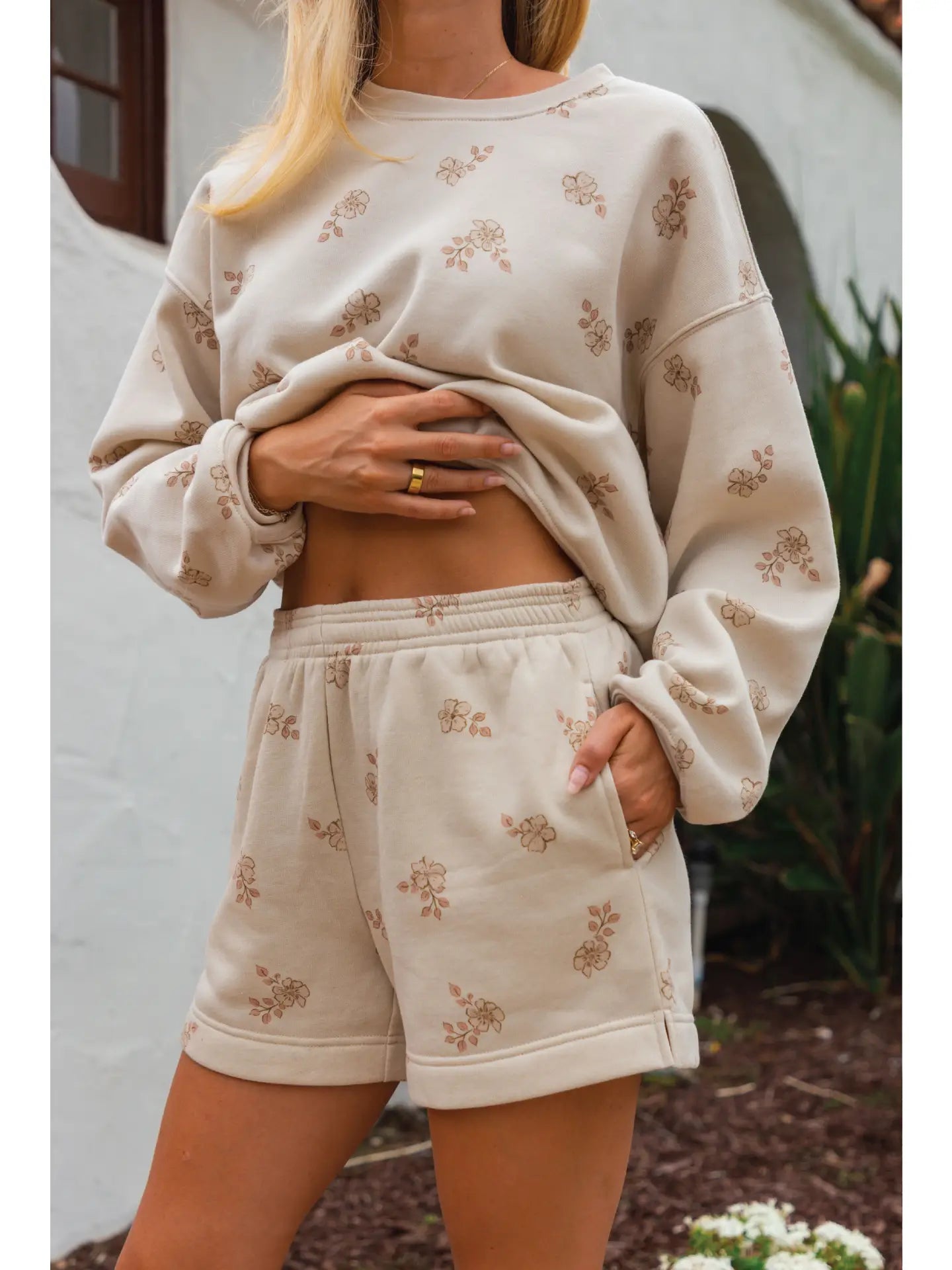 Adaline Floral Printed Sweatset