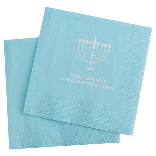 Hanukkah Wine Cocktail Napkins