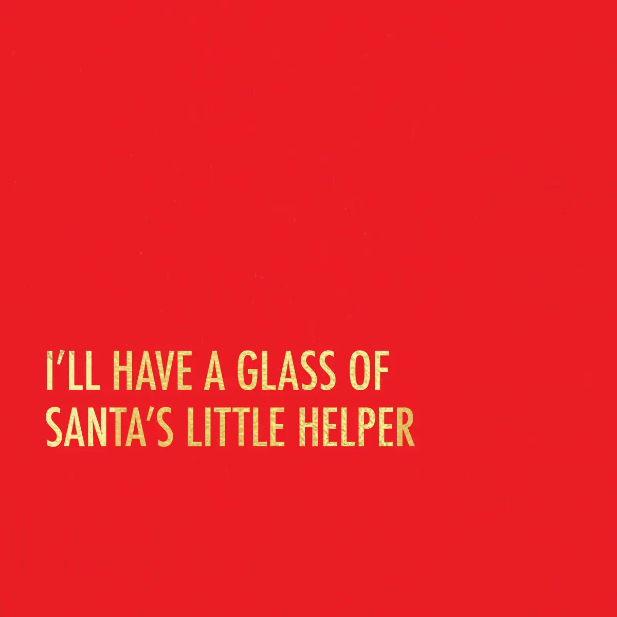 Santa's Little Helper Cocktail Napkin