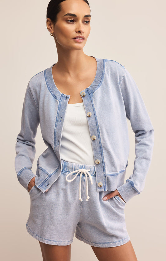 Gracie Knit Denim Cardigan