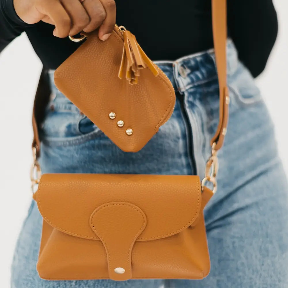 Chloe Vegan Leather Crossbody Bag