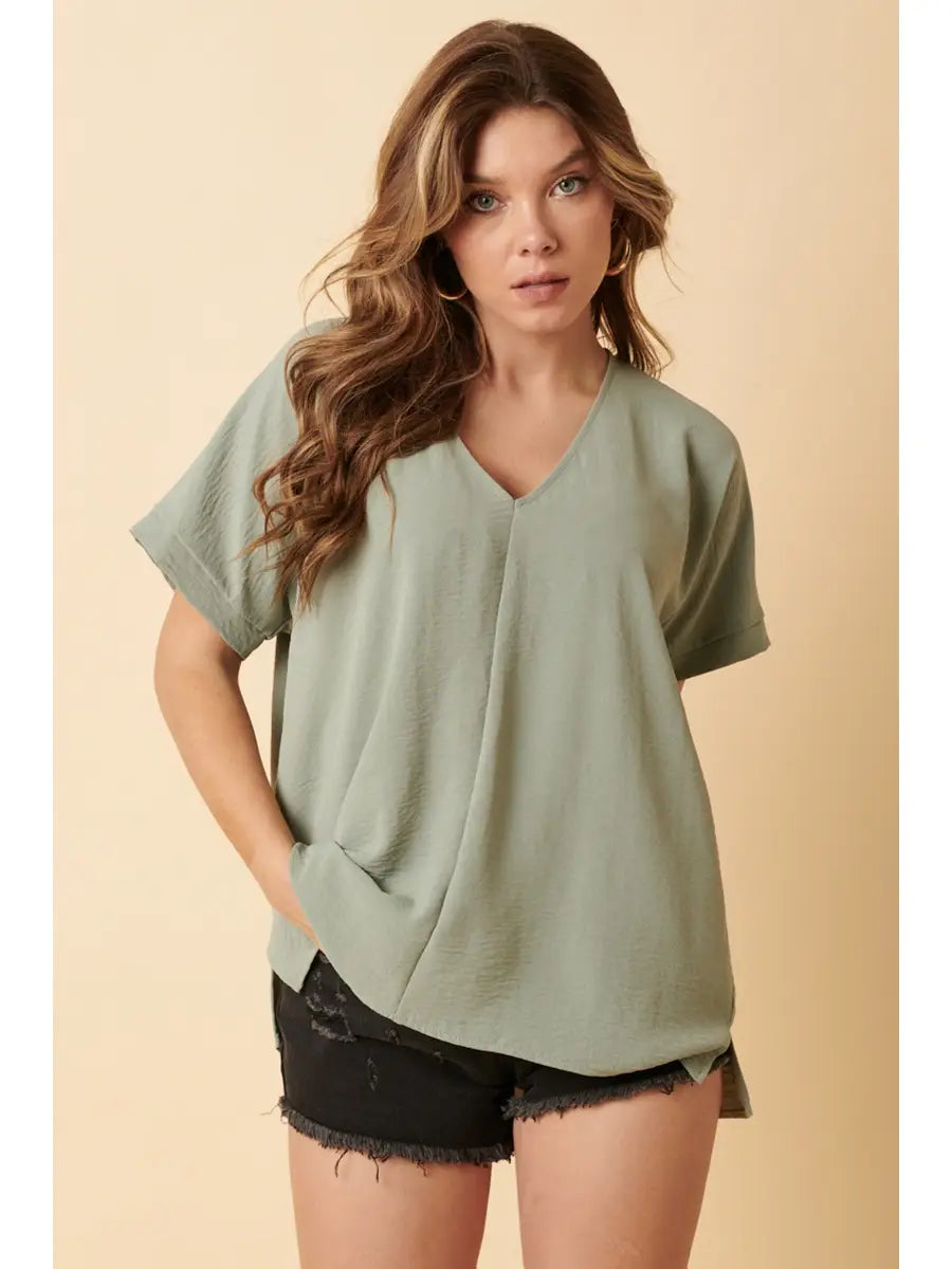 Naomi Dolman Sleeve Woven Top