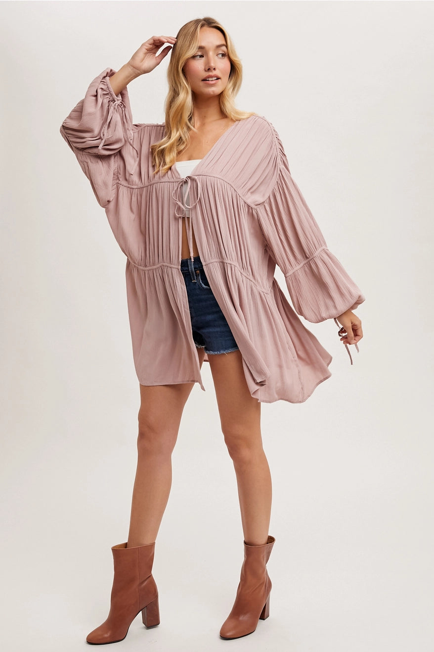 Sofia Open Front Kimono Top