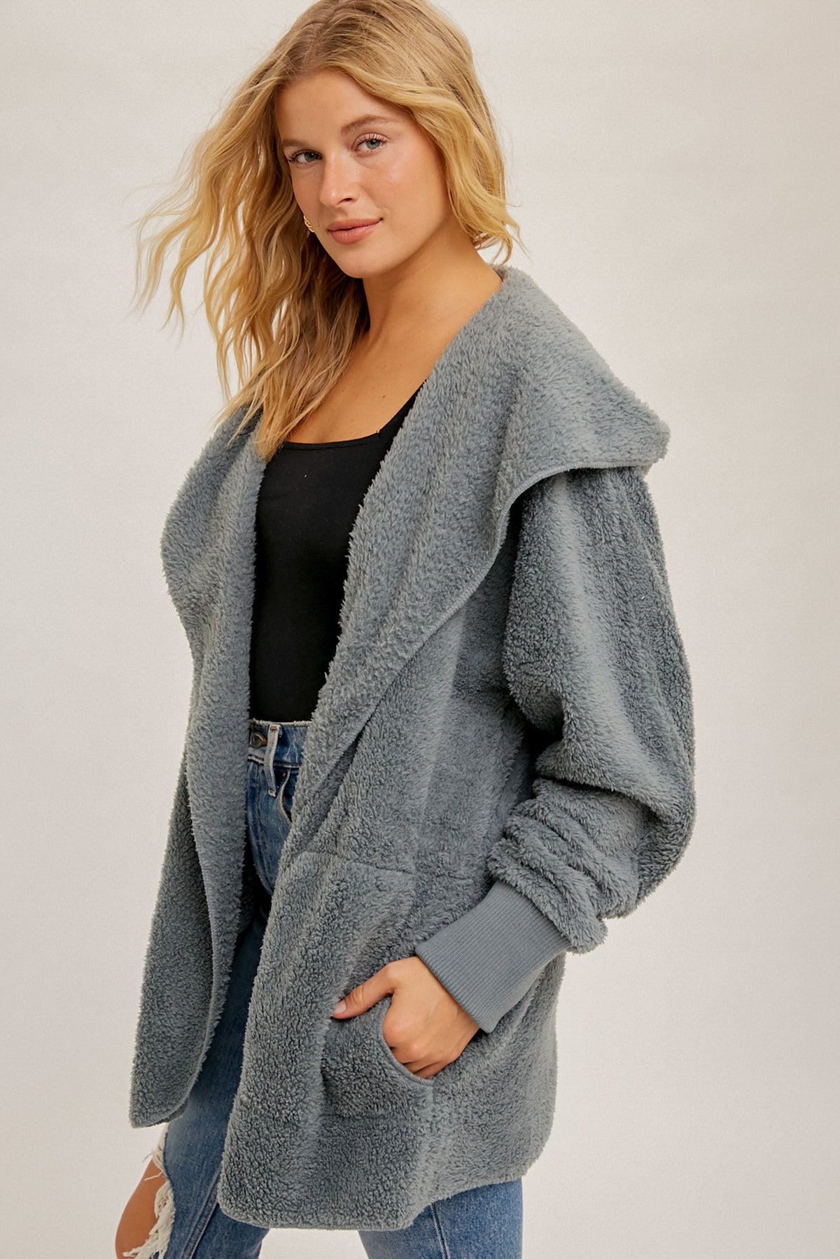 Autumn Plush Hooded Jacket