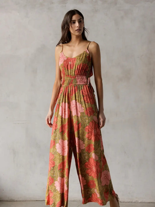 Millicent Woven Floral Jumpsuit