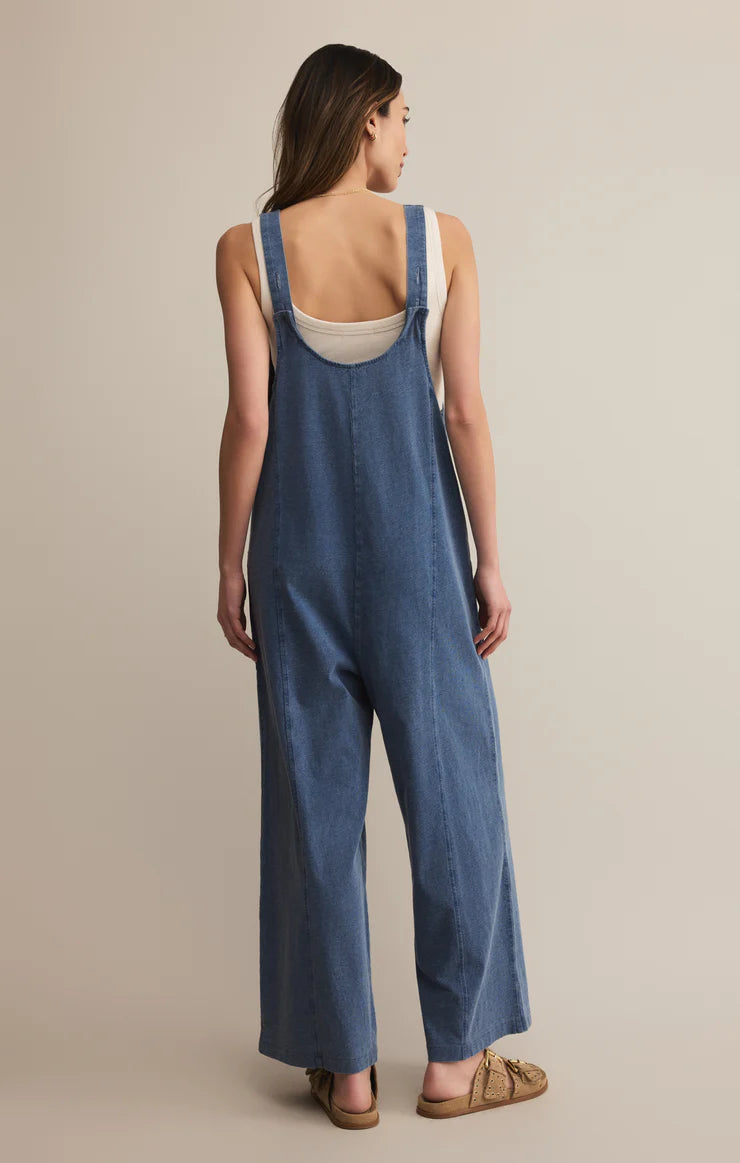 Shelly Jersey Denim Jumpsuit