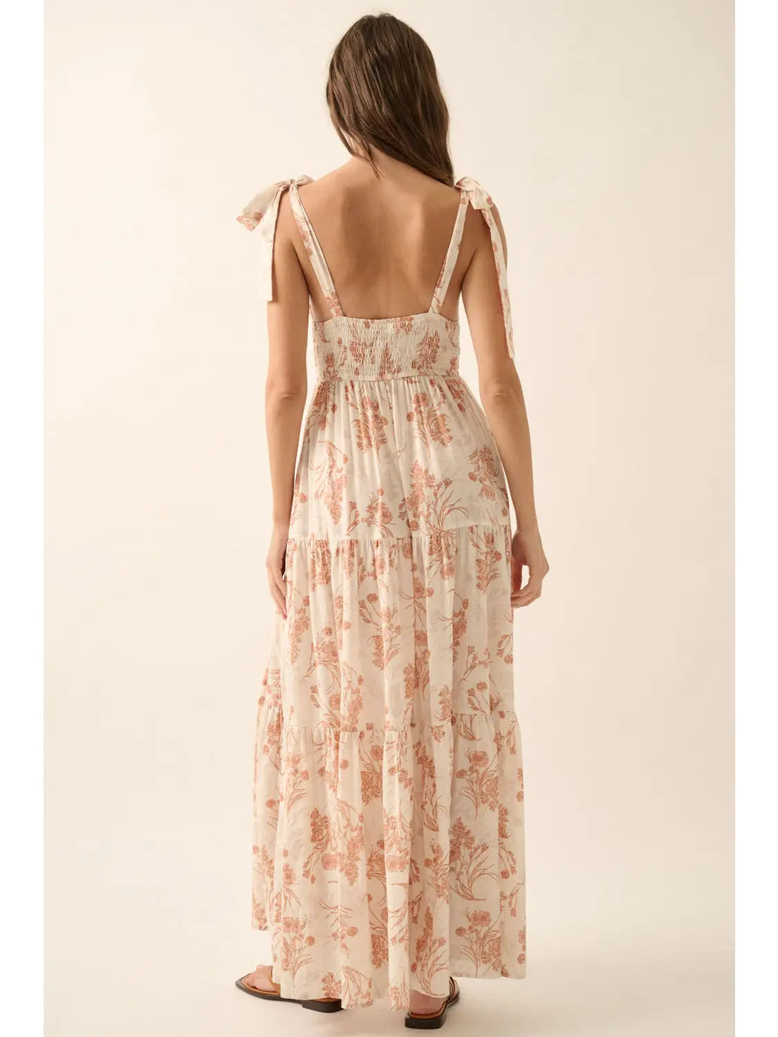 Amber Floral Tiered Ruffle Maxi
