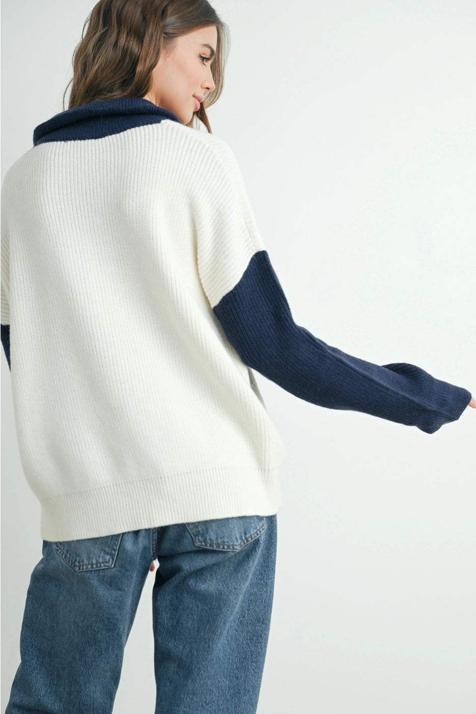 Quinn Color Block Half Zip