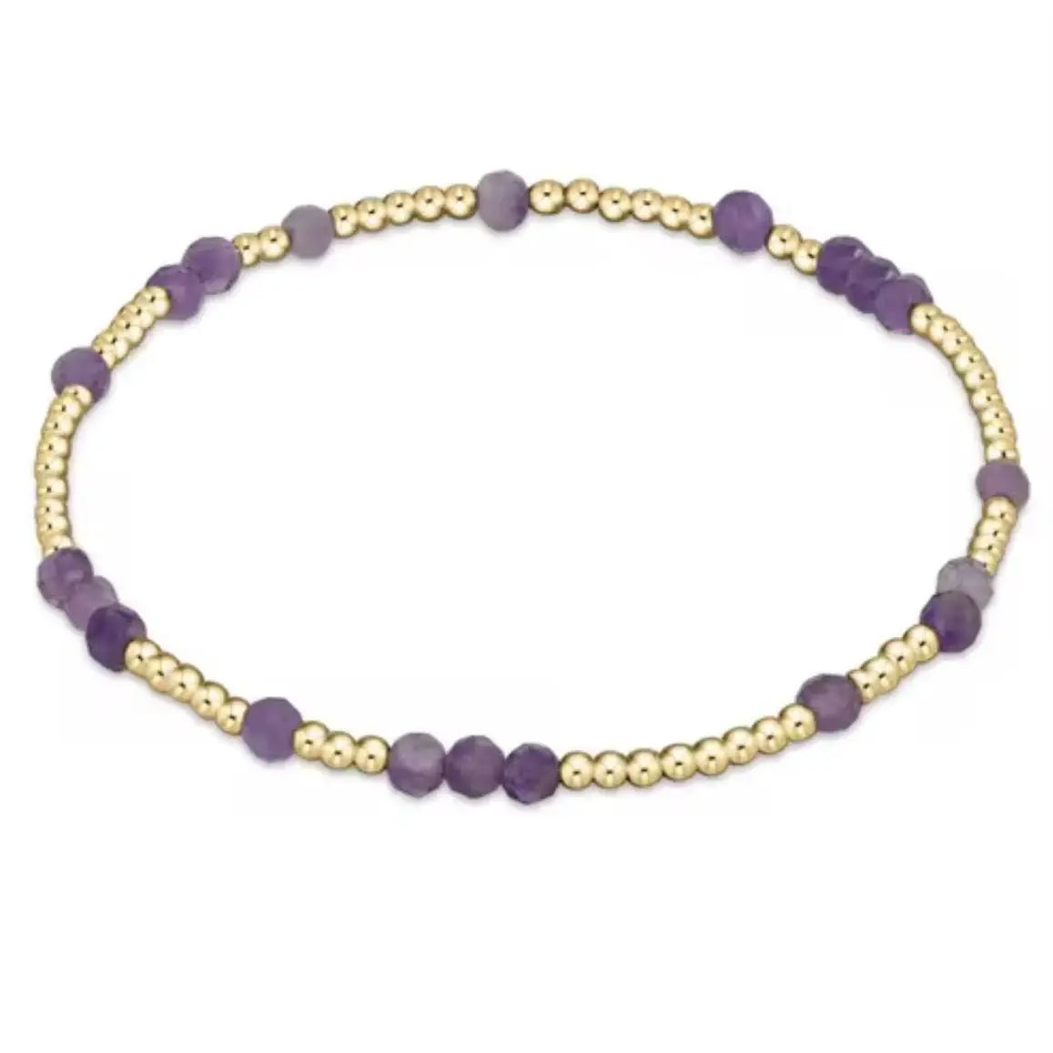 Gold Beaded Crystal Waterproof Non-Tarnish Bracelets