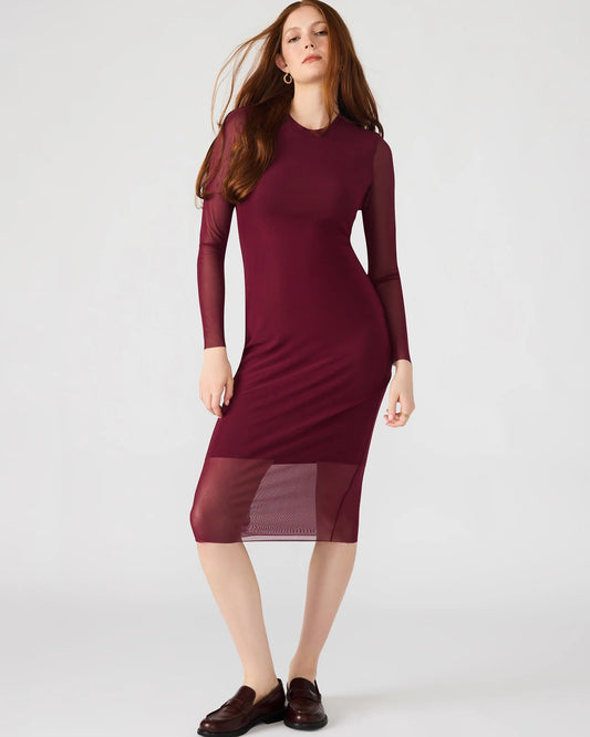 Jazmin Knit Mesh Body Con Dress