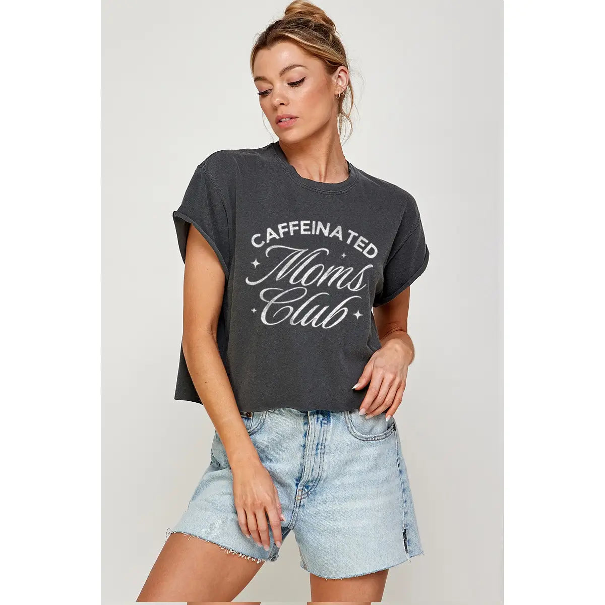 Caffeinated Moms Club Vintage Graphic Tee
