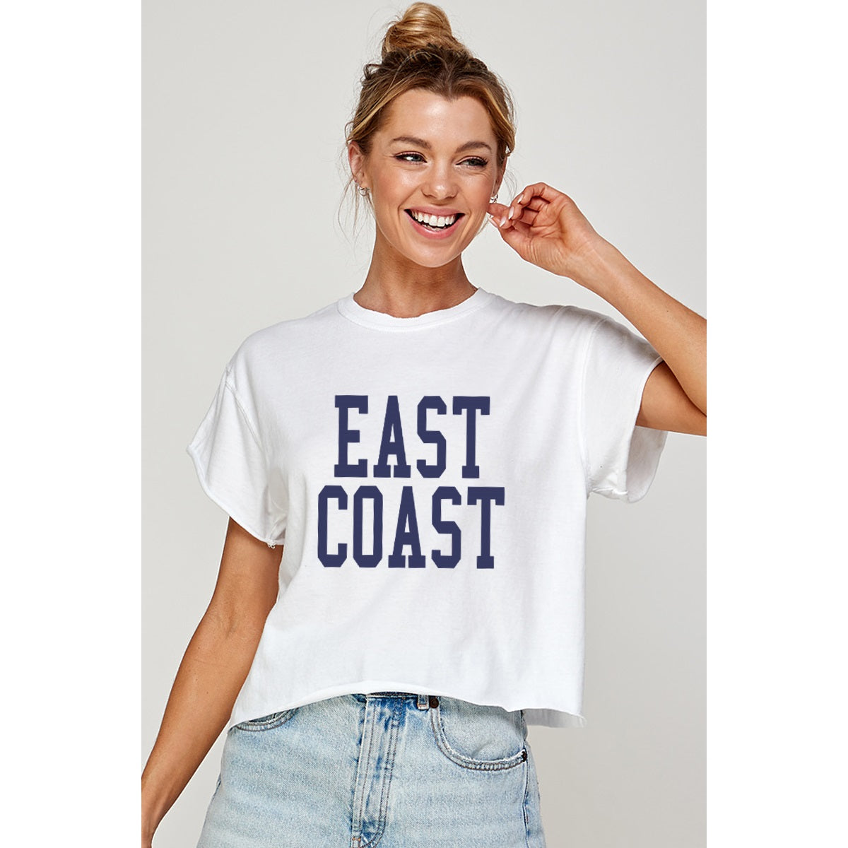 East Coast Vintage Cropped Graphic Tee