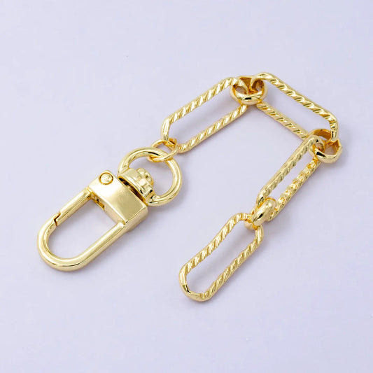 24K Gold Filled Chunky Cable Link Bag Purse Chain