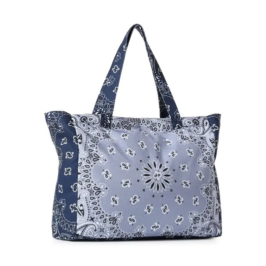 Bandana Print Canvas Tote