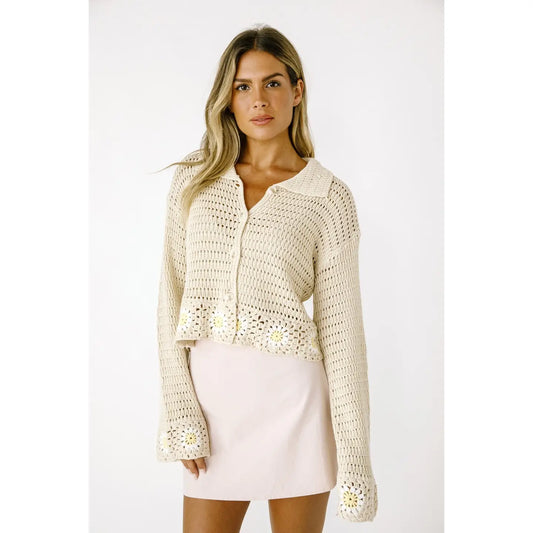 Charley Crochet Daisy Cardigan