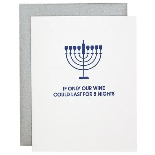 Hannukah Wine Card
